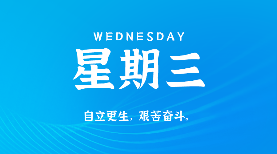 07日08日，星期三，在这里每天60秒读懂世界！
